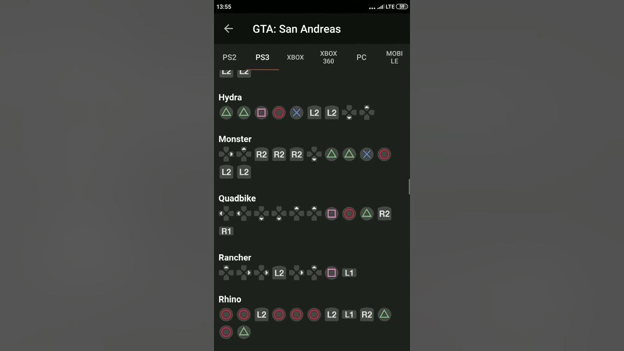 Kody do GTA SA POJAZDY (PS3) - YouTube