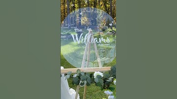 Personalized wedding guestbook | Acrylic wedding stand | Custom guestbook alternative
