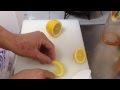 レモンの飾り切り 便利なフルーツカット シリーズNO.20 Of lemon, I finish displaying it.