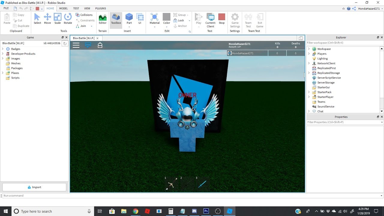 Building the Map for my Game "Blox Battle" | Roblox Studio - YouTube