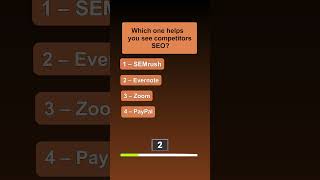 Which one helps you see competitors’ SEO?  #seo #google #searchengineoptimization #keywords