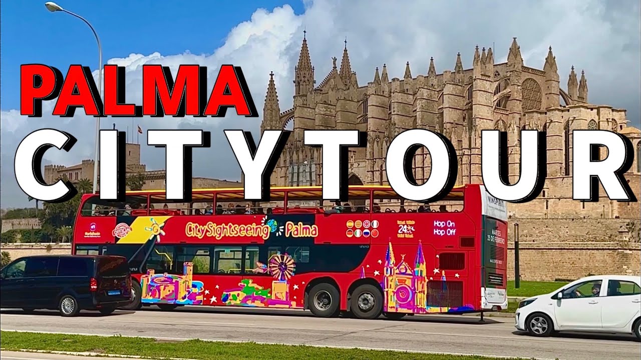 Palma de Mallorca🌴🏖️MALLORCA island❤️CITYTOUR Unterwegs in PALMAS größtem Cabrio…😍#mallorca #travel