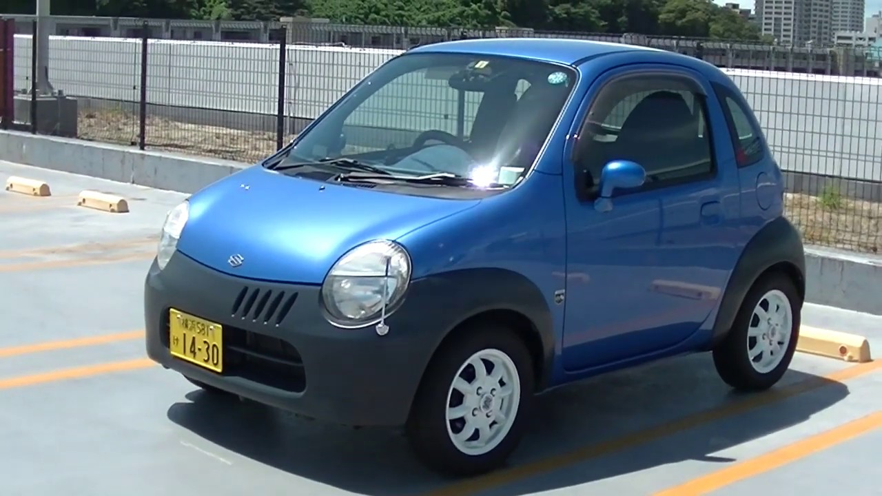 スズキツインが横浜を疾走 Driving japanese kei-car SUZUKI Twin in