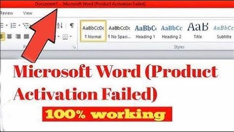 Microsoft Office Product Activation Failed Solved in Amharic | Word | PowerPoint | Excel
