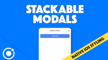 Stacking modals in Ionic with native iOS styling