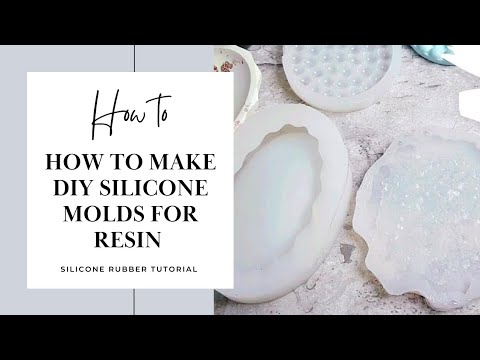 How to make DIY SILICONE MOLDS for resin, concrete, cement, plaster, soap &  candles 
