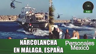 Persecución en helicóptero a una narcolancha en el Puerto de la Duquesa de Manilva, Málaga, España