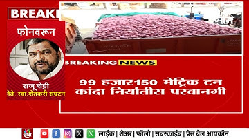 Raju Shetti On Onion | राज्यातील कांदाप्रश्नावर शेतकरी नेते राजू शेट्टी यांची पहिली प्रतिक्रिया