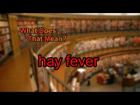 What does hay