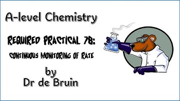 AQA A level Chemistry Required Practical 7b - Continuous monitoring of rate of reaction