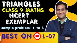 Triangles class 9 ncert exemplar || sample problem 1 to 3 given before exercise-7.3