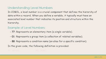 Understanding the COBOL Compilation Error: A Guide to Resolving INVALID Variable Declarations