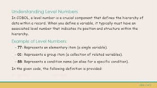Understanding the COBOL Compilation Error: A Guide to Resolving INVALID Variable Declarations
