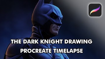 Drawing Batman from The Dark Knight - Procreate Timelapse