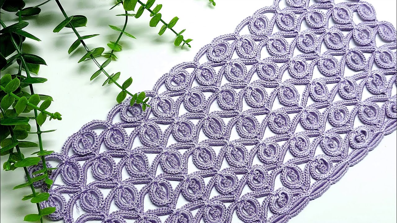 Милый и простой узор крючком  " Монетки "