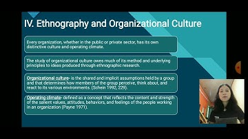 The Interpretive Approach II: Ethnographic Research Methods (Part 3)