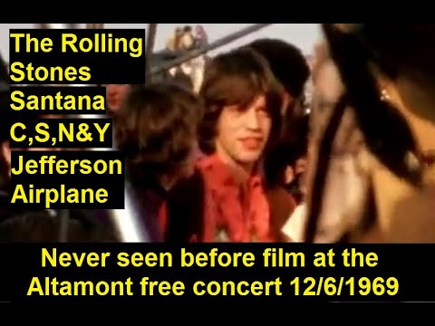 Rolling Stones - Altamont free concert NEVER SEEN BEFORE FILM !!!