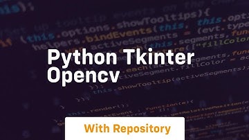 python tkinter opencv