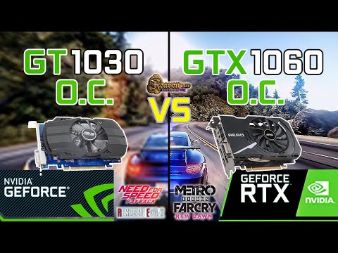 GT 1030 OC vs. GTX 1060 6GB OC Test in Games 2021
