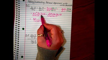 5.3 Add subtract rational expressions with unlike denominators