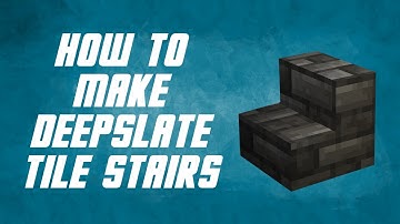Deepslate Tile Stairs | Minecraft | How to Make!