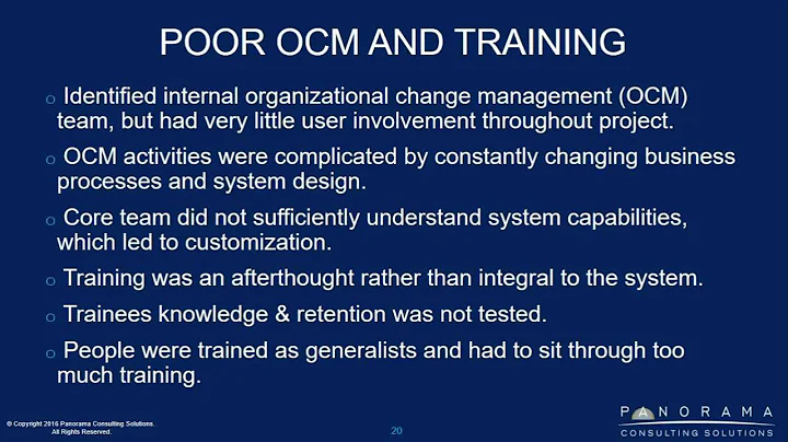 What went wrong? ERP Failure Point #1