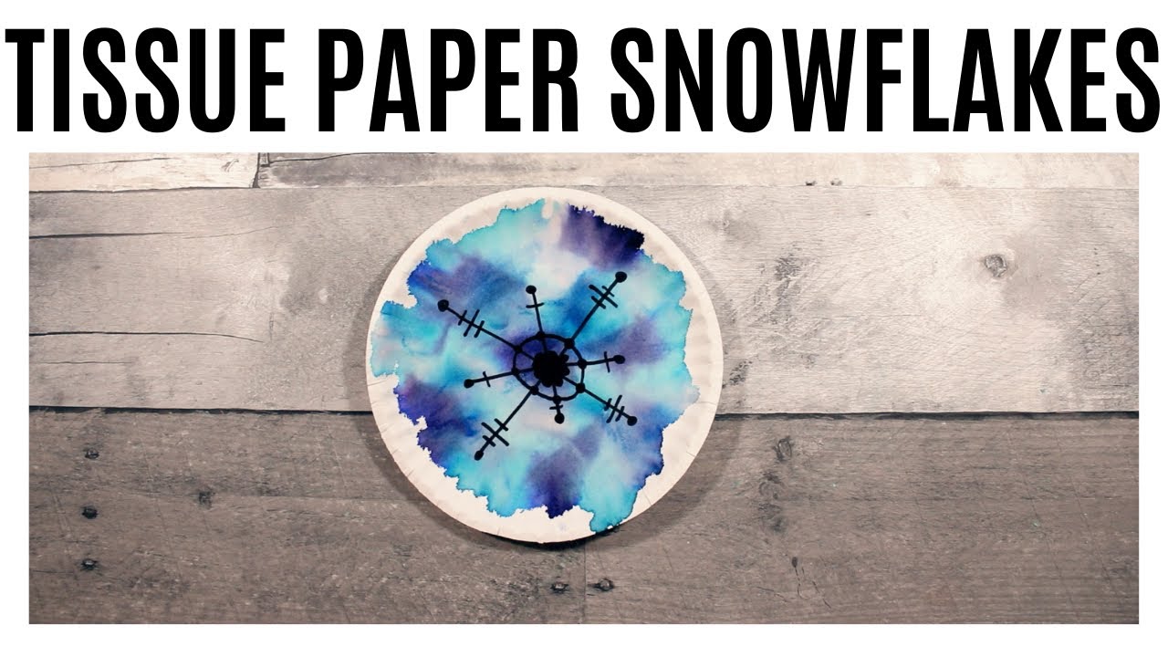 How to Make Tissue Paper Art with Snow