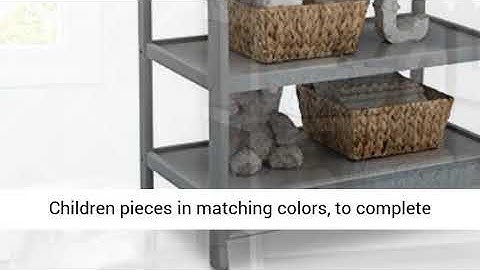 Delta Children Infant Changing Table with Pad, Grey