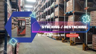 BT Reach Truck RR M14 | Pallet Stacking / De stacking | Warehouse Machine | Drive in Drive Rack