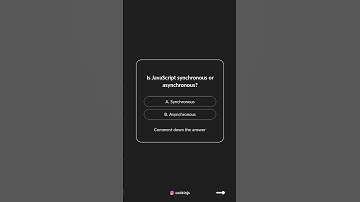 Is JavaScript synchronous or asynchronous? #javascriptexamples #javascriptinterview #javacript