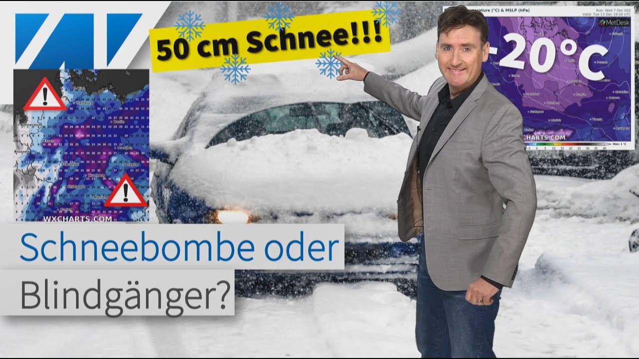 24 Zentimeter Schnee auf dem Auto