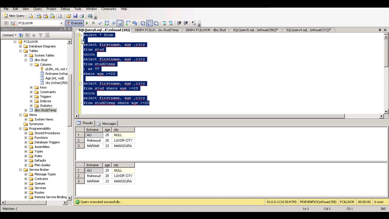 SQL Data Query Language Part 1 - YouTube