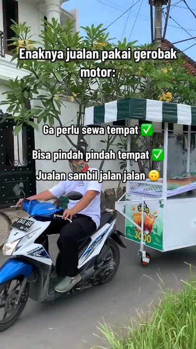 Enak banget kan jualan pake gerobak motor? #shorts #shortsvideo #shortsfund #gerobak #booth
