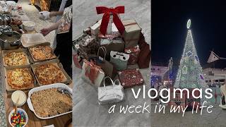 christmas vlog week 2: night markets, potluck with food, gifts, spending time with people