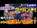 【大谷翔平】白井塁審グーパンチが海外でも大きな話題に「おい、シライ!お前そういうキャラじゃないだろ!何喜んでんだよ!」【海外の反応】