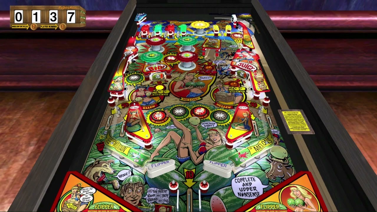 Dave's Pinball Challenge-Pinball Arcade #129-Whoa Nellie! Big Juicy Melons
