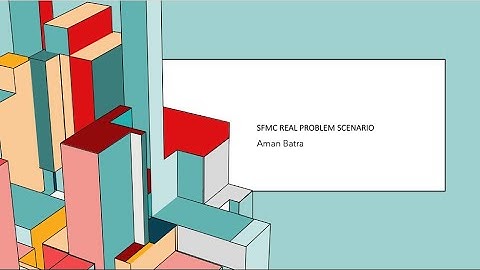 Marketing Cloud Problem Scenario 1