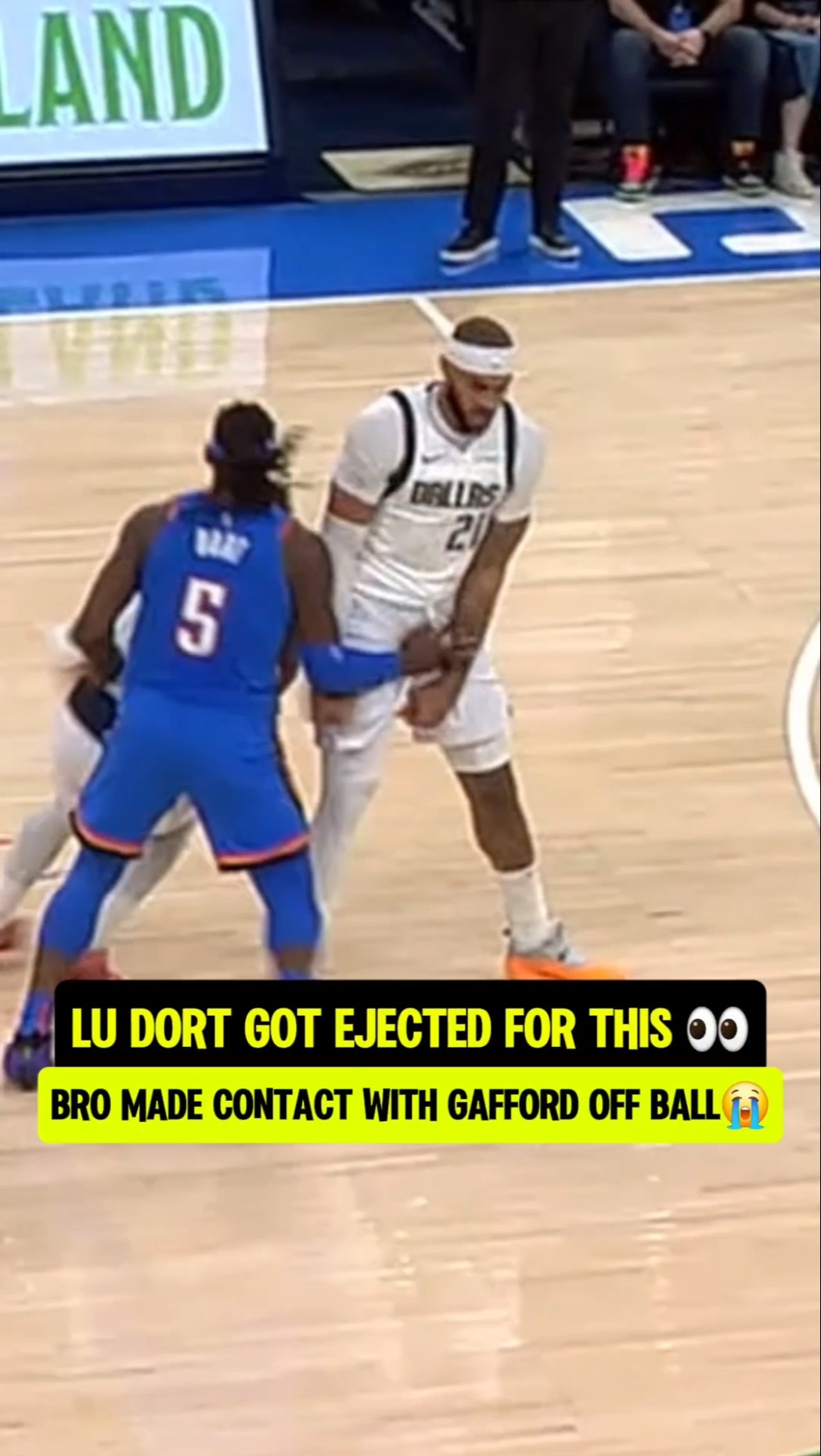 Bro hit Gafford with a LOW BLOW?