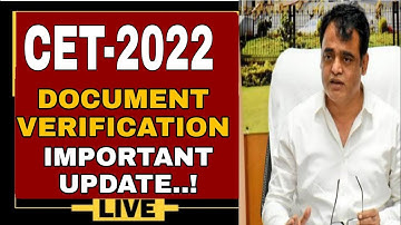 KCET 2022 DOCUMENT VERIFICATION IMPORTANT UPDATE...!|#KCET_2022_DOCUMENT_VERIFICATION|KCET 2022 KEA