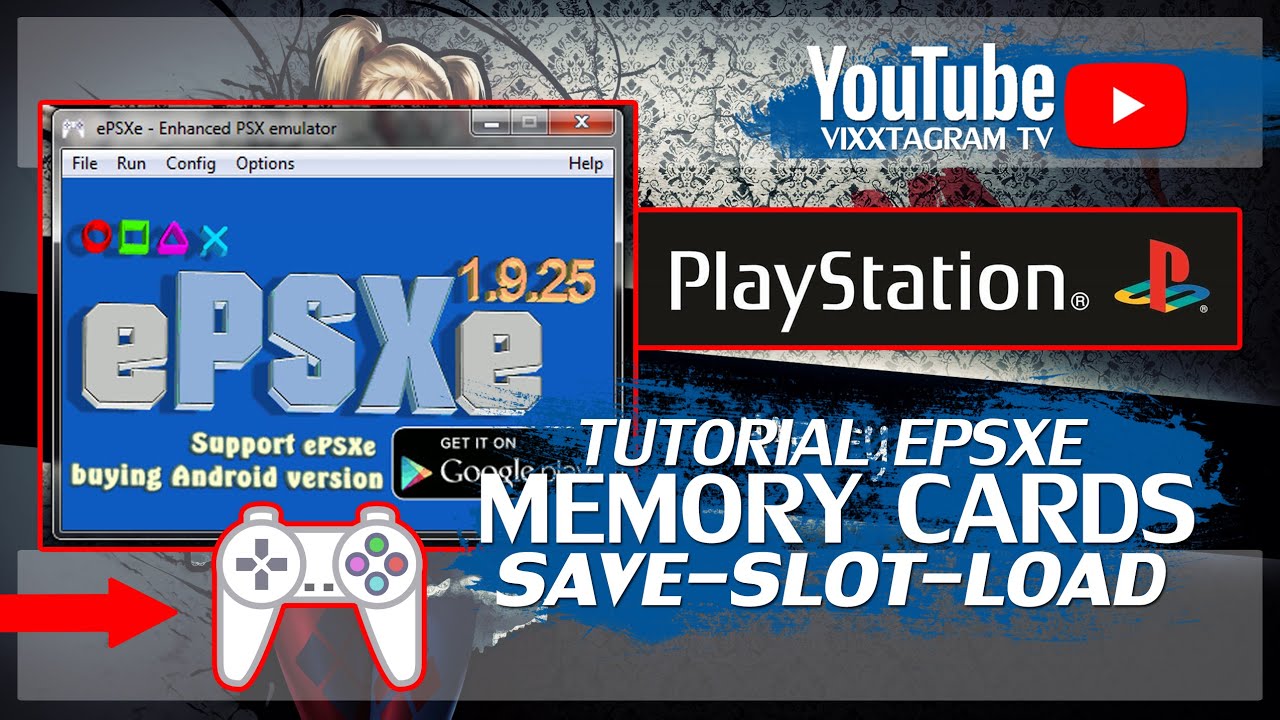 TUTORIAL CARA SAVE DAN LOAD MEMORY CARD (MCR) EPSXE PLAYSTATION PLAY