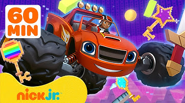 Blaze and the Monster Machines Video Game Rescues! 🎮 60 Minutes | Nick Jr.