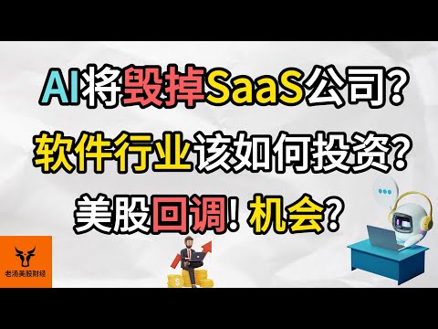 AI将毁掉SaaS公司? 软件行业该如何投资? 美股回调! 机会?【美股分析】