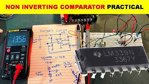 {747} Non Inverting Comparator Circuit Using LM339