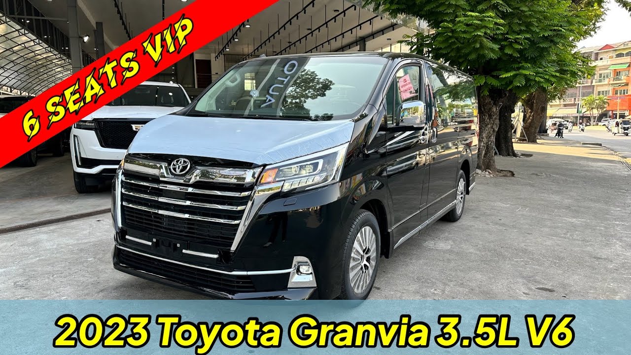 2023 Toyota Granvia 3.5L V6 Engine Black Exterior and Interior Visual