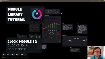 Audulus Module Library Tutorial: 1.2 Clocking a Sequencer