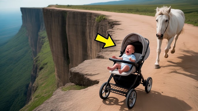HOMBRE RICO EMPUJA el COCHECITO del BEBÉ hacia el PRECIPICIO, pero un CABALLO vio TODO y… - YouTube