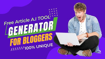 100% free article generator tool | How To Write an article for your Blogger & Wordpress Blog Post