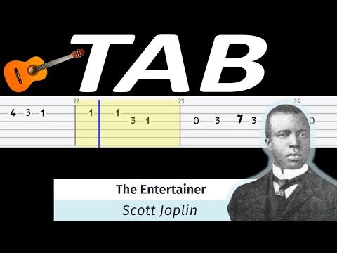 🎸 The Entertainer (Scott Joplin) - melodia TAB (gitara) 🎵 TABY I NUTY W OPISIE 🎼