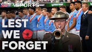 Beautiful Last Post sends goosebumps through historic venue | Wide World of Sports