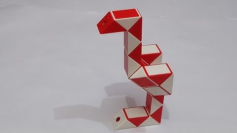 Make a Ostrich with Snake Puzzle 24 pieces | Snake Cube Pattern